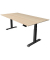 Sitz-Steh-Schreibtisch Move 4, elektrisch höhenverstellbar, 64-129cm (H), 200x100cm (BxT), rechteckig, ahorn / anthrazit