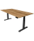 Sitz-Steh-Schreibtisch Move 4, elektrisch höhenverstellbar, 64-129cm (H), 200x100cm (BxT), rechteckig, eiche / anthrazit