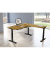 Sitz-Steh-Schreibtisch Move 4, elektrisch höhenverstellbar, 64-129cm (H), 180x180cm (BxT), rechteckig, eiche / anthrazit