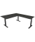 Sitz-Steh-Schreibtisch Move 4, elektrisch höhenverstellbar, 64-129cm (H), 200x220cm (BxT), rechteckig, anthrazit / anthrazit