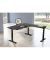 Sitz-Steh-Schreibtisch Move 4, elektrisch höhenverstellbar, 64-129cm (H), 200x220cm (BxT), rechteckig, anthrazit / anthrazit