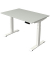 Sitz-Steh-Schreibtisch Move 4, elektrisch höhenverstellbar, 64-129cm (H), 120x80cm (BxT), rechteckig, lichtgrau / weiß