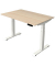 Sitz-Steh-Schreibtisch Move 4, elektrisch höhenverstellbar, 64-129cm (H), 120x80cm (BxT), rechteckig, ahorn / weiß