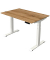 Sitz-Steh-Schreibtisch Move 4, elektrisch höhenverstellbar, 64-129cm (H), 120x80cm (BxT), rechteckig, eiche / weiß