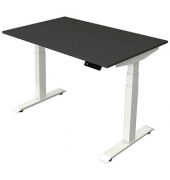 Sitz-Steh-Schreibtisch Move 4, elektrisch höhenverstellbar, 64-129cm (H), 120x80cm (BxT), rechteckig, anthrazit / weiß