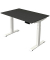 Sitz-Steh-Schreibtisch Move 4, elektrisch höhenverstellbar, 64-129cm (H), 120x80cm (BxT), rechteckig, anthrazit / weiß