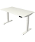 Sitz-Steh-Schreibtisch Move 4, elektrisch höhenverstellbar, 64-129cm (H), 140x80cm (BxT), rechteckig, weiß / weiß
