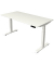 Sitz-Steh-Schreibtisch Move 4, elektrisch höhenverstellbar, 64-129cm (H), 160x80cm (BxT), rechteckig, weiß / weiß