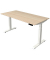 Sitz-Steh-Schreibtisch Move 4, elektrisch höhenverstellbar, 64-129cm (H), 160x80cm (BxT), rechteckig, ahorn / weiß
