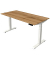 Sitz-Steh-Schreibtisch Move 4, elektrisch höhenverstellbar, 64-129cm (H), 160x80cm (BxT), rechteckig, eiche / weiß