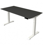 Sitz-Steh-Schreibtisch Move 4, elektrisch höhenverstellbar, 64-129cm (H), 160x80cm (BxT), rechteckig, anthrazit / weiß