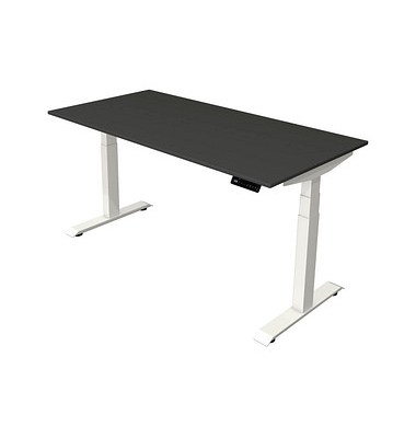 Sitz-Steh-Schreibtisch Move 4, elektrisch höhenverstellbar, 64-129cm (H), 160x80cm (BxT), rechteckig, anthrazit / weiß