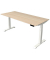 Sitz-Steh-Schreibtisch Move 4, elektrisch höhenverstellbar, 64-129cm (H), 180x80cm (BxT), rechteckig, ahorn / weiß