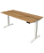 Sitz-Steh-Schreibtisch Move 4, elektrisch höhenverstellbar, 64-129cm (H), 180x80cm (BxT), rechteckig, eiche / weiß