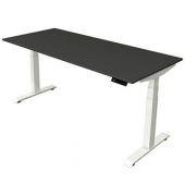 Sitz-Steh-Schreibtisch Move 4, elektrisch höhenverstellbar, 64-129cm (H), 180x80cm (BxT), rechteckig, anthrazit / weiß