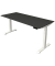 Sitz-Steh-Schreibtisch Move 4, elektrisch höhenverstellbar, 64-129cm (H), 180x80cm (BxT), rechteckig, anthrazit / weiß