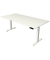 Sitz-Steh-Schreibtisch Move 4, elektrisch höhenverstellbar, 64-129cm (H), 200x100cm (BxT), rechteckig, weiß / weiß