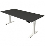 Sitz-Steh-Schreibtisch Move 4, elektrisch höhenverstellbar, 64-129cm (H), 200x100cm (BxT), rechteckig, anthrazit / weiß