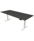 Sitz-Steh-Schreibtisch Move 4, elektrisch höhenverstellbar, 64-129cm (H), 225x100cm (BxT), rechteckig, anthrazit / weiß