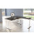 Sitz-Steh-Schreibtisch Move 4, elektrisch höhenverstellbar, 64-129cm (H), 180x180cm (BxT), rechteckig, anthrazit / weiß
