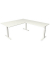 Sitz-Steh-Schreibtisch Move 4, elektrisch höhenverstellbar, 64-129cm (H), 200x220cm (BxT), rechteckig, weiß / weiß