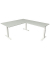 Sitz-Steh-Schreibtisch Move 4, elektrisch höhenverstellbar, 64-129cm (H), 200x220cm (BxT), rechteckig, lichtgrau / weiß