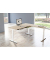 Sitz-Steh-Schreibtisch Move 4, elektrisch höhenverstellbar, 64-129cm (H), 200x220cm (BxT), rechteckig, ahorn / weiß