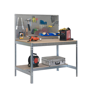 Simonrack Werkbank-Set SIMONWORK BT2 grau 121,0 x 61,0 x 144,5 cm