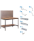 Simonrack Werkbank-Set SIMONWORK BT2 grau 121,0 x 61,0 x 144,5 cm