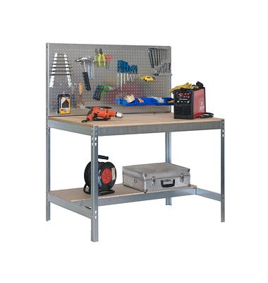 Simonrack Werkbank-Set SIMONWORK BT2 grau 151,0 x 61,0 x 144,5 cm
