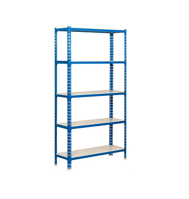 Simonrack Schwerlastregal SIMONCLICK MEGAPLUS 5 8425437076831 blau, weiß 120,0 x 30,0 x 200,0 cm