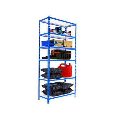Simonrack Schwerlastregal SIMONCLICK MEGAPLUS 6 8425437077111 blau, weiß 120,0 x 50,0 x 250,0 cm