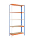 Simonrack Schwerlastregal MADERCLICK MEGAPLUS 5 8425437077524 orange, blau 120,0 x 40,0 x 200,0 cm