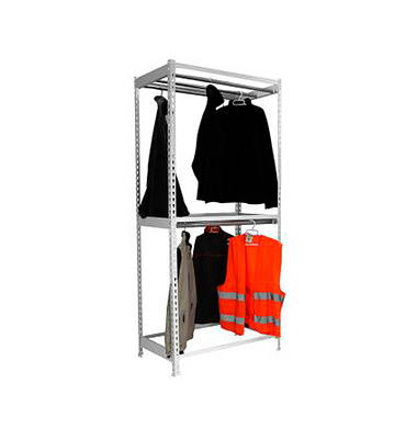 Simonrack Garderobenregal SIMONCLOTHING DOUBLE 8425437092862 grau 120,0 x 75,0 x 200,0 cm