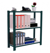 Simonrack Schwerlastregal OFFICCLICK 3 8425437103384 anthrazit, weiß 90,0 x 40,0 x 100,0 cm