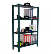 Simonrack Schwerlastregal OFFICCLICK 4 8425437103438 anthrazit, silber 90,0 x 30,0 x 150,0 cm
