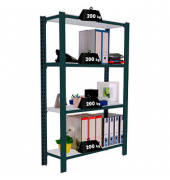 Simonrack Schwerlastregal OFFICCLICK 4 8425437103445 anthrazit, weiß 90,0 x 40,0 x 150,0 cm