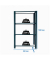 Simonrack Schwerlastregal OFFICCLICK 4 8425437103445 anthrazit, weiß 90,0 x 40,0 x 150,0 cm