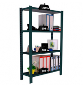Simonrack Schwerlastregal OFFICCLICK 4 8425437103469 anthrazit, silber 90,0 x 40,0 x 150,0 cm