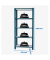 Simonrack Schwerlastregal OFFICCLICK 5 8425437103476 anthrazit, weiß 90,0 x 30,0 x 210,0 cm