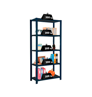 Simonrack Schwerlastregal OFFICCLICK 5 8425437103483 anthrazit 90,0 x 30,0 x 210,0 cm