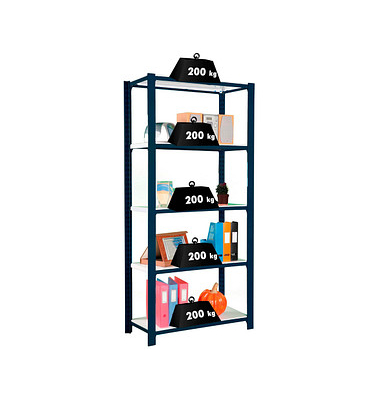 Simonrack Schwerlastregal OFFICCLICK 5 8425437103506 anthrazit, weiß 90,0 x 40,0 x 210,0 cm