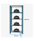 Simonrack Schwerlastregal OFFICCLICK 5 8425437103506 anthrazit, weiß 90,0 x 40,0 x 210,0 cm