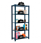 Simonrack Schwerlastregal OFFICCLICK 5 8425437103520 anthrazit, silber 90,0 x 40,0 x 210,0 cm