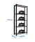 Simonrack Schwerlastregal OFFICCLICK 5 8425437103520 anthrazit, silber 90,0 x 40,0 x 210,0 cm