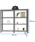 Simonrack Schwerlastregal OFFICCLICK 4 8425437108792 anthrazit 180,0 x 40,0 x 150,0 cm