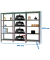 Simonrack Schwerlastregal OFFICCLICK 5 8425437108945 anthrazit 270,0 x 40,0 x 210,0 cm