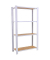 Simonrack Schwerlastregal OFFICLICK 4 8425437127298 weiß, braun 80,0 x 30,0 x 150,0 cm