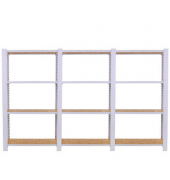 Simonrack Schwerlastregal OFFICLICK 4 8425437127311 weiß, braun 240,0 x 30,0 x 150,0 cm