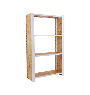 Simonrack Schwerlastregal OFFICLICK 4 8425437127380 weiß, braun 80,0 x 30,0 x 150,0 cm Simonrack Schwerlastregal OFFICLICK 4 8425437127380 weiß, braun 80,0 x 30,0 x 150,0 cm